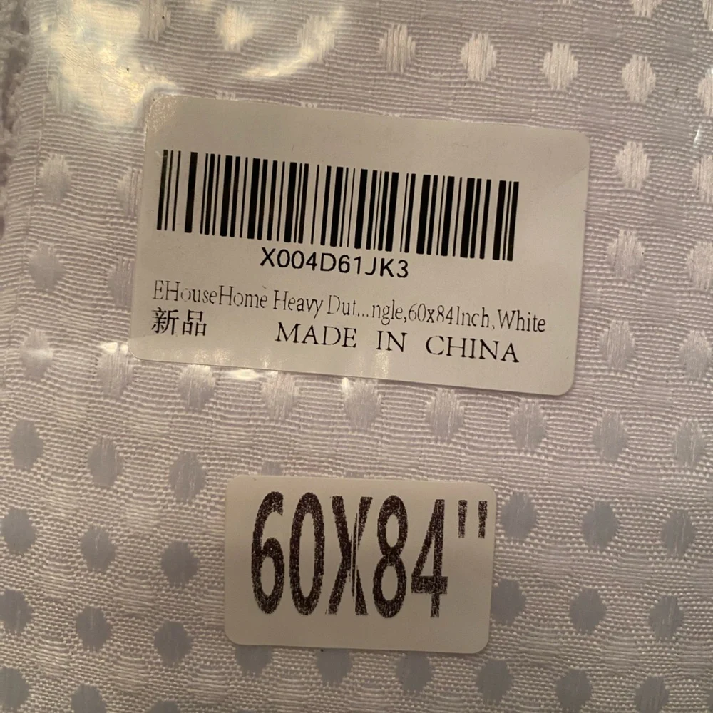 NWT 60x80” EHouse Home Table Cloth